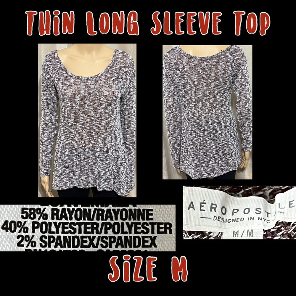 Size M- Aeropostale Thin Long Sleeve Top